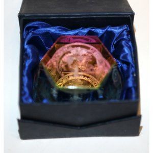 Vintage Glass or Lucite White House Collectible Paperweight With Box-Lincoln Mem